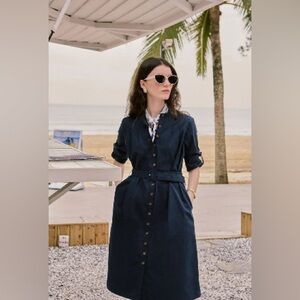 Petite Studio  Blue Sleeve Dress